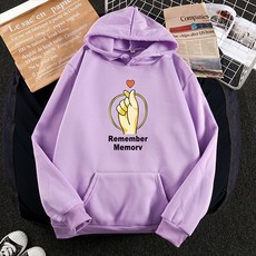 리멤버 메모리 레터링 오버핏 기모 임산부 후드티