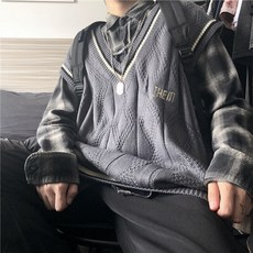 블랙101 남성용 메이미고 브이넥 캐쥬얼 오버핏 베스트 FC-2319509
