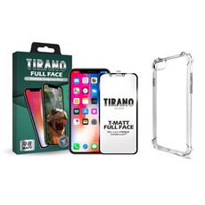 티라노 티매트 5D 무광 지문방지 풀점착 풀커버 휴대폰 강화유리 + 방탄캡슐젤리, 1세트