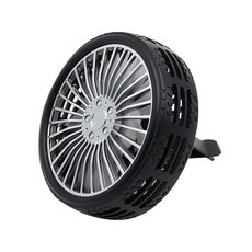 타이어 차량용 송풍구 대시보드 거치 LED 무드등 서큘레이터 블랙, MSF-TI5
