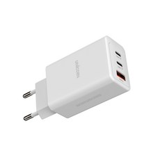 유니콘 멀티 3포트 GaN 65W PD 갤럭시 아이폰 초고속 충전기 KA-650PD, 화이트, 1개
