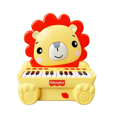 Fisher-Price 費雪 動物立式電子琴 小獅子, 24琴鍵, 錄音模式, 自動休眠, 樂器模式, 伴奏模式, 4種樂器模式, 2格燈光閃爍