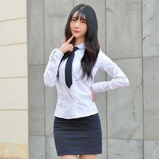 교복몰 스판 각카라 셔츠 블라우스