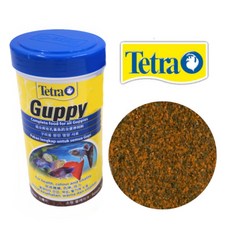 Tetra 德彩 guppy 新孔雀魚薄片飼料 100ml 孔雀魚專用 薄片飼料 增艷配方 營養豐富 觀賞魚飼料, 1罐