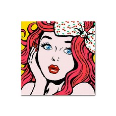 아디코 DIY 페인팅 팝아트 명화그리기 25 x 25 cm, 큐트레드헤어걸(PB19)