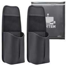 카템 차량용 시트 다용도 사이드 포켓 CT459, 블랙, 2개