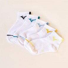 미즈노 아동용 포인트 탭 단목 컬러믹스팩 양말 5족 세트 즈노 아동용 포인트 탭 단목 컬러믹스팩 5족 세트