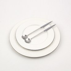 보겐 몽블랑 큐티 커트러리 롱스푼, 그레이, 2개