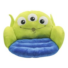 TOY STORY 玩具總動員 迪士尼舒適坐墊，聚酯纖維 高效回彈 厚實靠背 短絨設計, 三眼怪