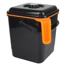 Classic Plus 廚餘過濾桶 5L, 18.5*18.5*22.5cm, 黑色+橘色, 18.5 x 18.5 x 22.5cm, 1個