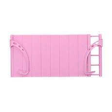 부스마켓 창틀 걸이 접이식 건조대 Pink L, 1개, 핑크