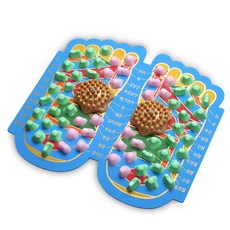 백일발모양프린트