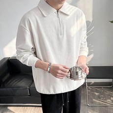DM 캐주얼 하프 지퍼 폴로 맨투맨