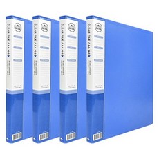 Heemangfile Recle A4適用40頁文件夾, 藍色, 4本
