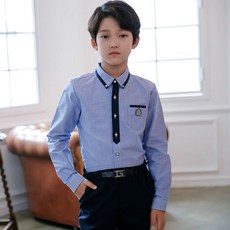 JACKID 男童刺繡印花長袖襯衫
