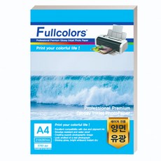 Fullcolors 全彩 雷射專用雙面列印亮面相片紙, A4, 100張