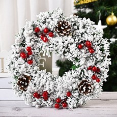聖誕樹松果花環裝飾, 雪花