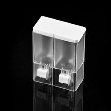 무타공 욕실 디스펜서 250ml, 투명, 2개
