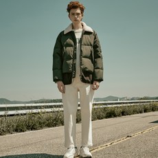 마인드브릿지 남성용 웜 세미루즈 테이퍼드 풀밴딩 크롭 팬츠 MVPT7150