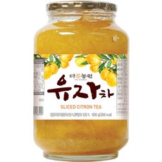 Danongwon 柚子茶, 真實柚子與蜂蜜結合, 酸甜適中, 方便即飲, 無咖啡因, 1公斤, 1kg, 1罐