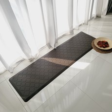 포시엘라 pvc 주방 싱크대 발매트, 브라운, 1개