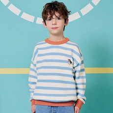 minidou 兒童款Puffin條紋毛衣
