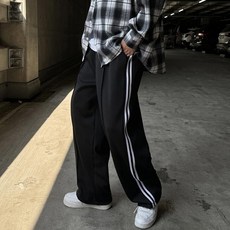 남성용 투웨이 두줄트랙 스트링 와이드 팬츠 성용 투웨이 두줄트랙 스트링 와이드 팬츠
