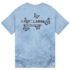 베이직라벨 버터플라이 타이다이 반팔 티셔츠 BED_6011