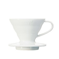 HARIO 好璃奧 V60 陶瓷濾杯 VDC-01W 1~2杯, 白色, 1個