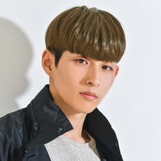 남성용 정수리탈모 볼륨매직 부분가발 탑스타일 투블럭, 딥베이지브라운, 1개