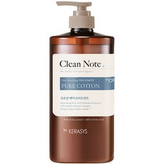 KERASYS Clean Note 護髮乳 清新棉花香，含棉籽油和檸檬精油，保持頭髮水分平衡，持久香氣, 1L, 1瓶