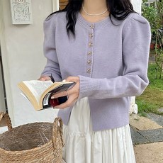 여성용 닷이프 파스텔 로맨틱 니트