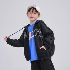 베리클로젯 남아용 원스 로고 후드 짚업