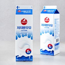 서울우유 저지방 우유, 1000ml, 2개