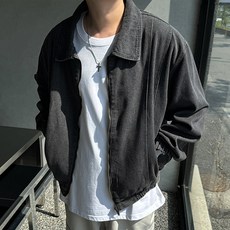 Mercita 男士經典牛仔拉鍊夾克