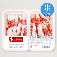 올어바웃미트 돌돌말이 대패 차돌박이 2개입 (냉동), 800g, 1팩