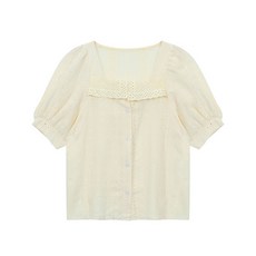 레이스펀칭블라우스