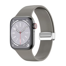 마그네틱버클 실리콘스트랩 38 / 40 / 41 mm, 그레이