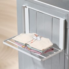 마코제이 초강력자석 접이식 미니 빨래건조대, 화이트 화이트