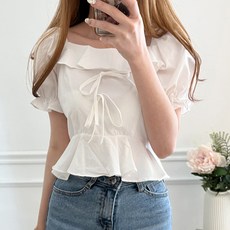 뒷리본블라우스