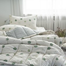 몽쉐어 소프트마이크로 해피피망 이불 패드 세트