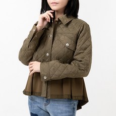 여성용 프릴 누빔 재킷 R21FFJA0205