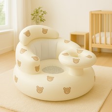 Vanibaby 嬰兒充氣學坐椅 寶寶沙發 碗拖型, 小熊