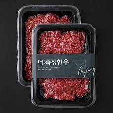 더숙성한우 정육 다짐육 (냉장), 250g, 2개