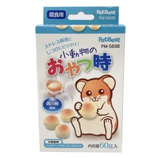 PetBest 丸田小動物營養補給餅 香雞蛋,60g, 倉鼠/兔子/天竺鼠營養點心，寵物健康零食, 1盒