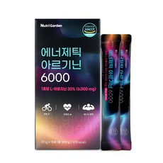 뉴트리가든 에너제틱 아르기닌 6000 15p, 300g, 1개