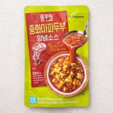 풀무원 중화마파두부 양념소스, 130g, 1개