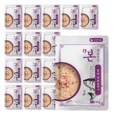 본 고양이 영양간식 죽, 혼합맛(참치/가쓰오부시), 50g, 15개 혼합맛(참치/가쓰오부시), 50g, 15개