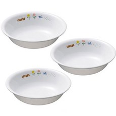 Corelle 康寧 愉快假期系列深盤 Set, 3入 亞洲飲食 三重壓縮玻璃, 13.7 x 2.4cm, 白色, 3個