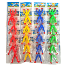 Pick Me蜘蛛黏黏壁貼 4種*5入組, 1套, 紅、綠、黃、藍